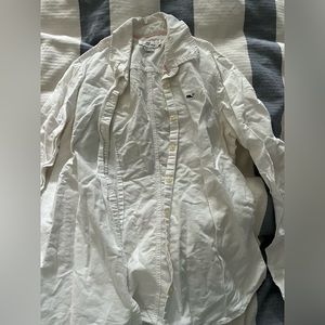 White button down siz 10 vineyard vines whale